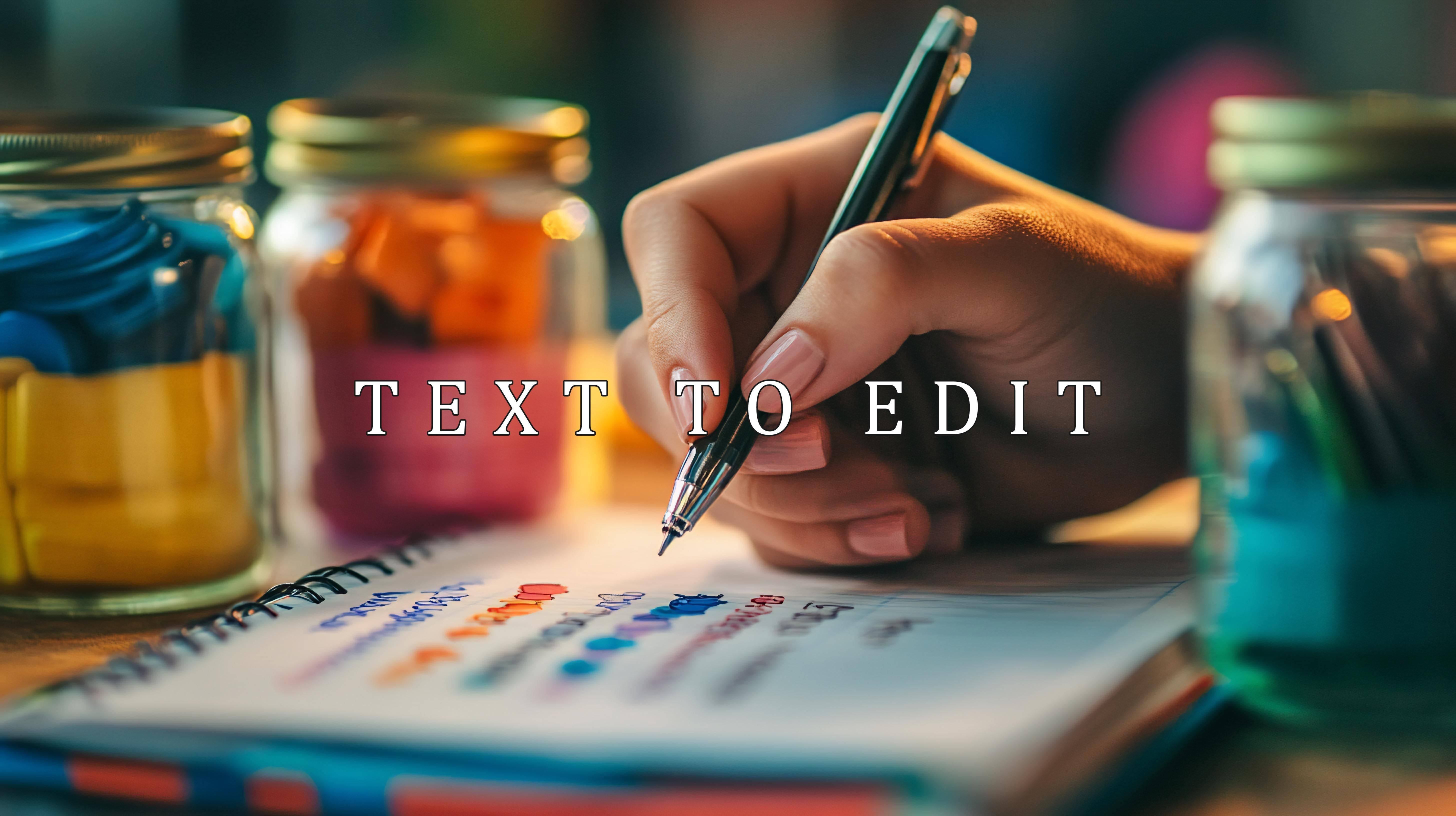 Professional editing and rewriting of texts